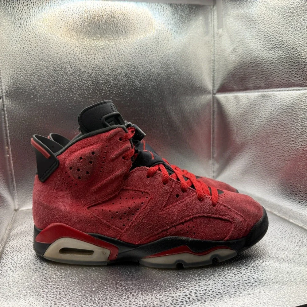 Size 8 Jordan 6 Retro Toro Bravo Red Mens Lace Up Sneaker‎ Shoes CT8529-600